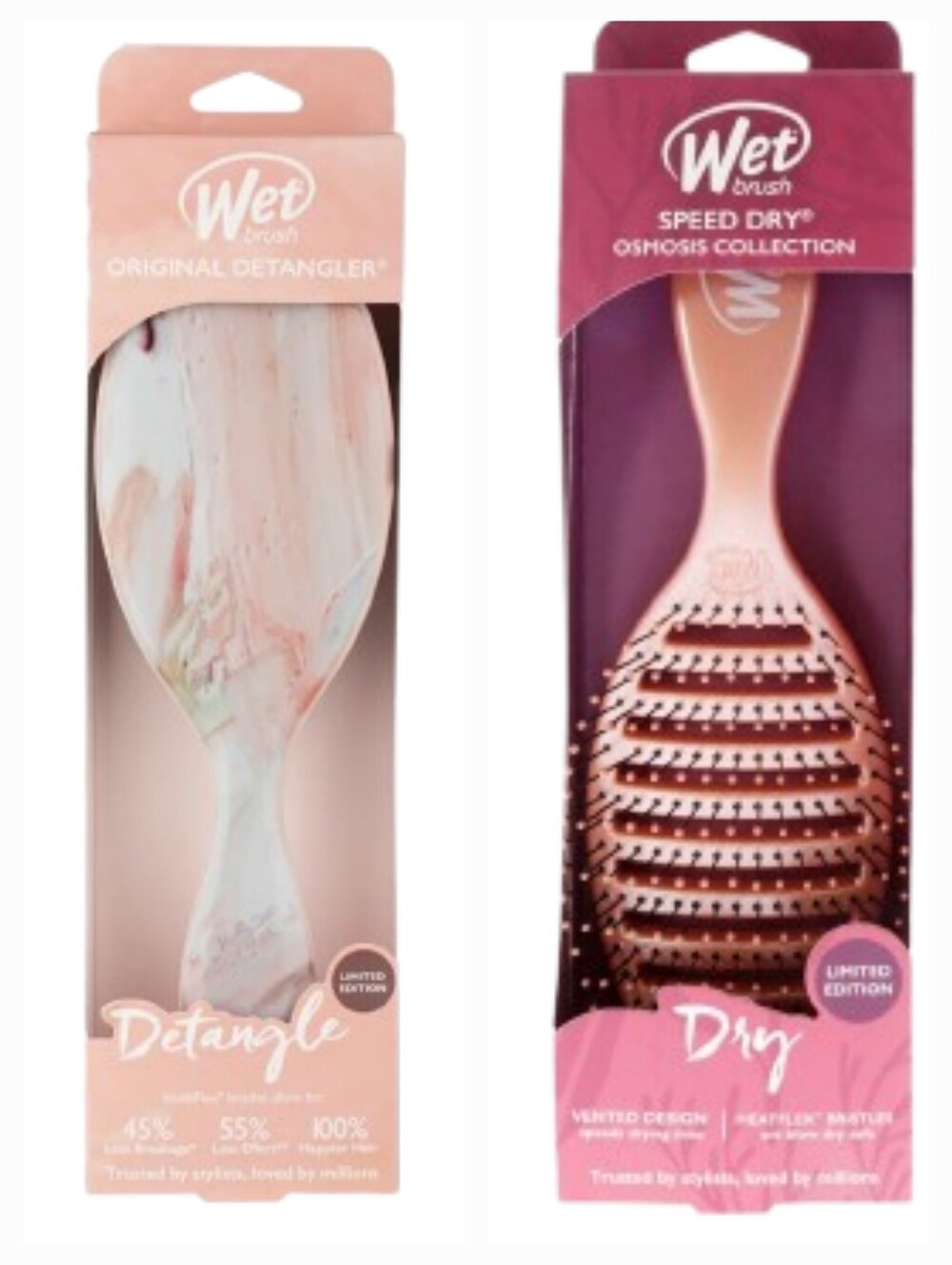 NWT Limited Edition Wet Brushes (Peach/White)